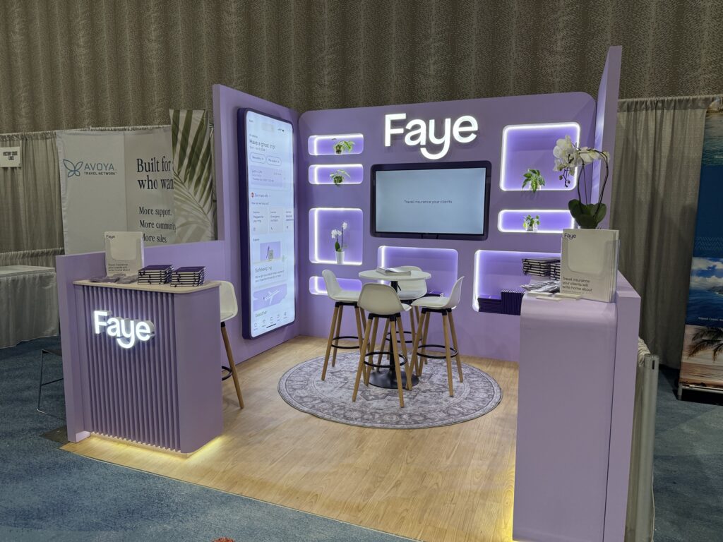 Faye booth at ASTA 2026, San Diego — EC Exhibits