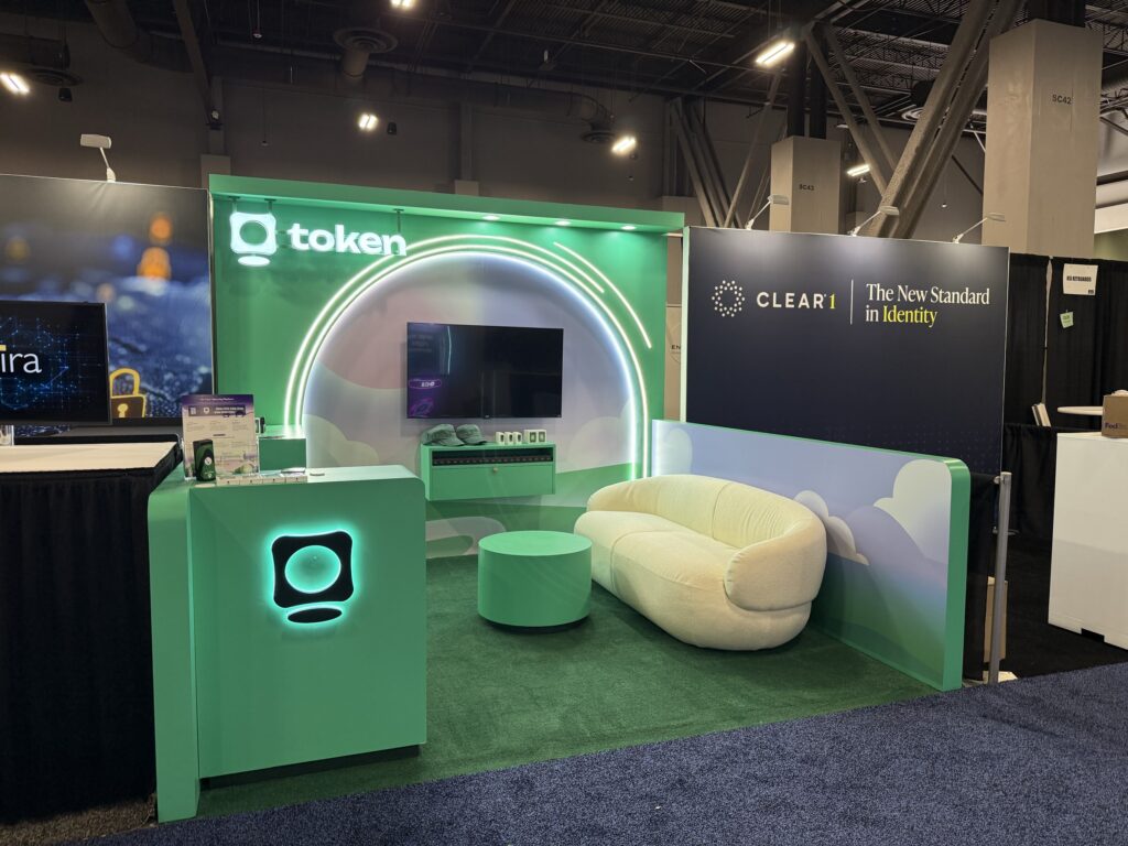 Token booth at Identiverse 2026, Las Vegas — EC Exhibits