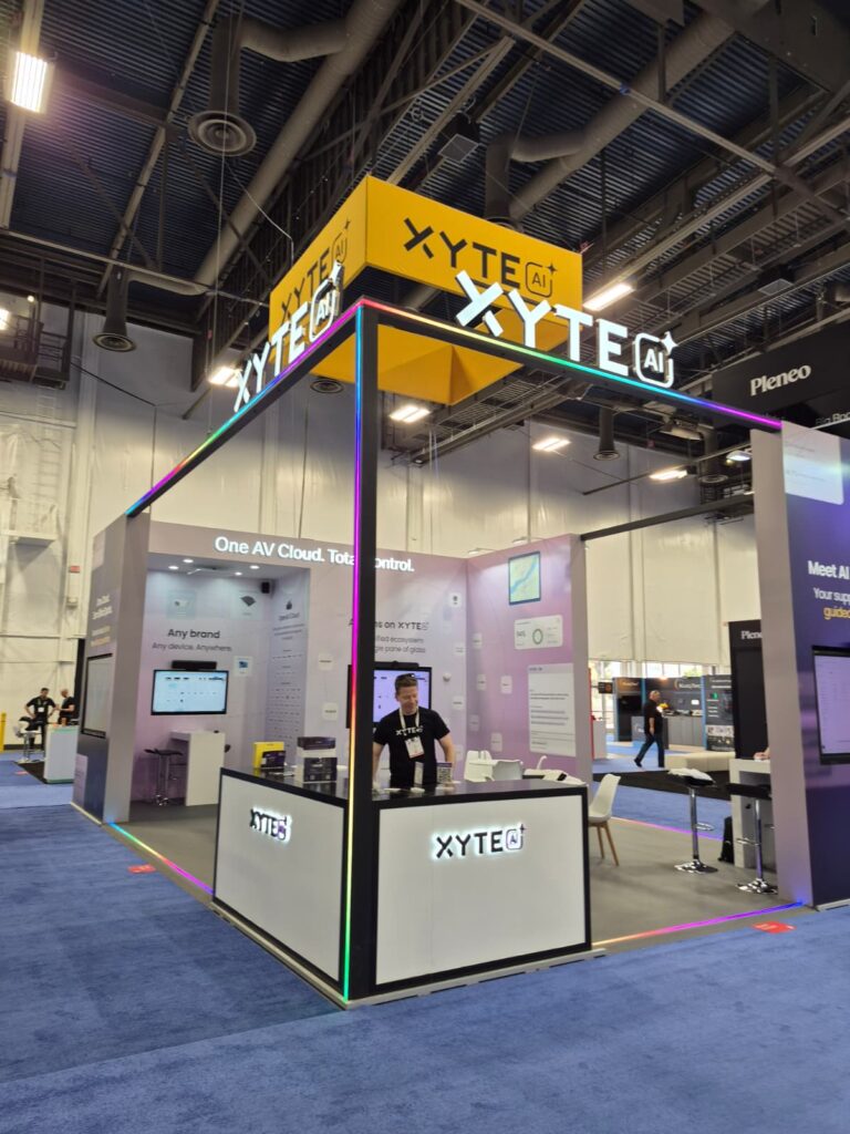 Xyte booth at InfoComm 2026, Las Vegas — EC Exhibits