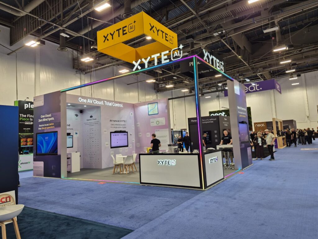 Xyte booth at InfoComm 2026, Las Vegas — EC Exhibits
