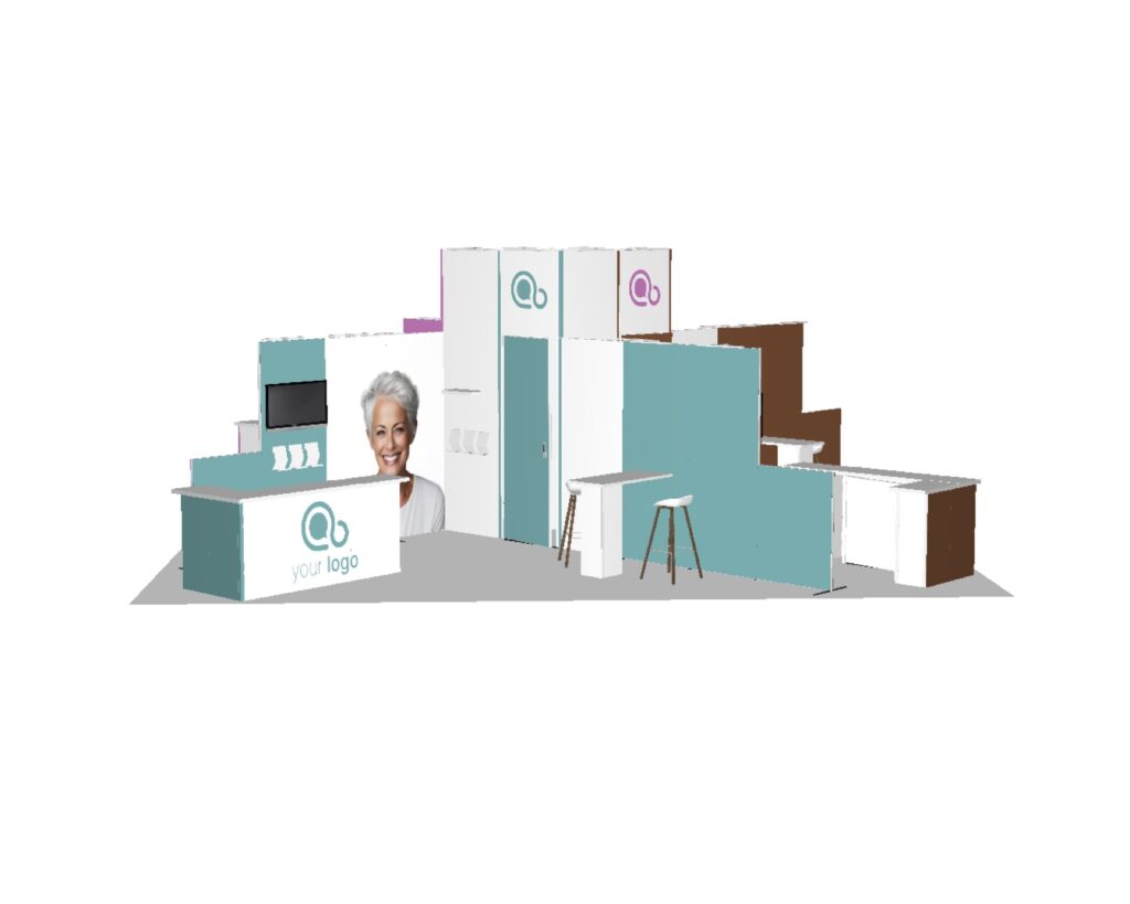 Pavilion 30x30 island trade show booth rental — EC Exhibits