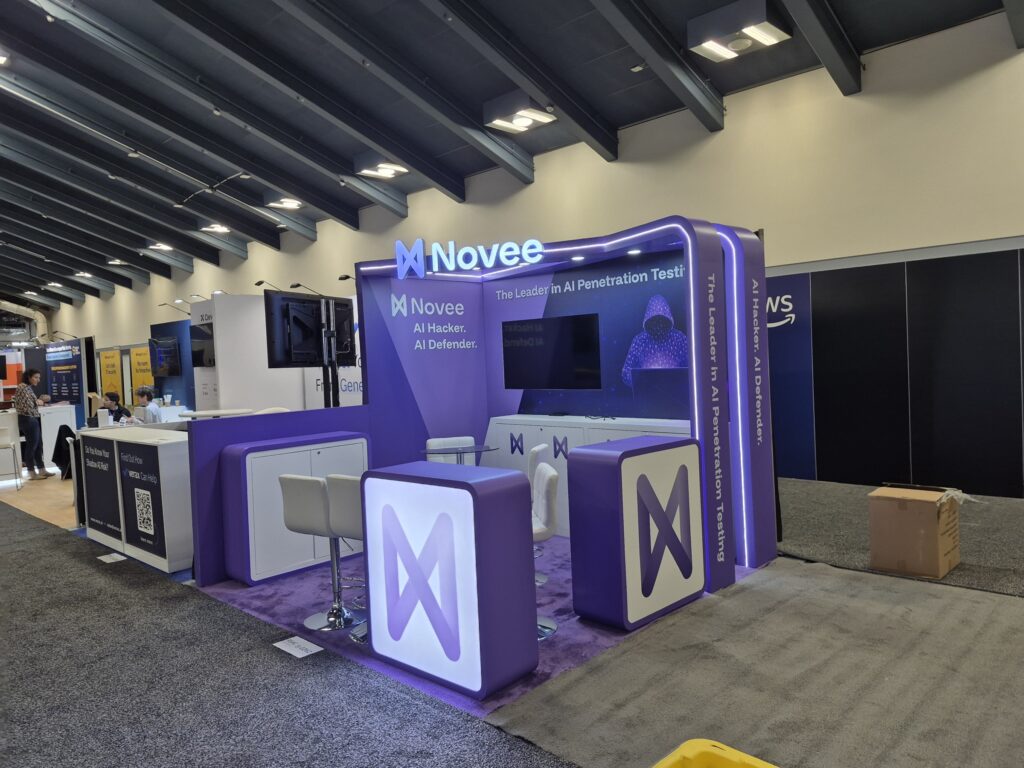 Novee booth at RSAC 2026, San Francisco — EC Exhibits