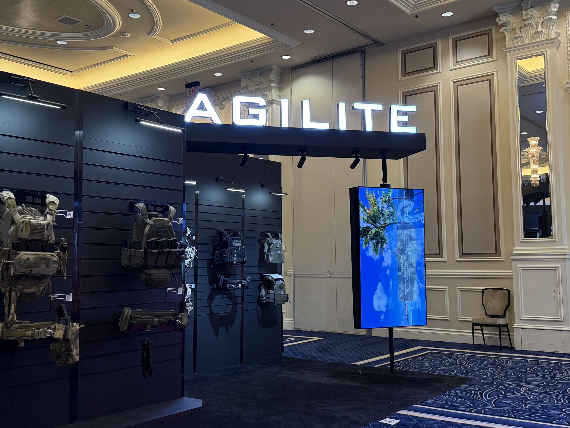 Agilite booth at SHOT Show 2026, Las Vegas — EC Exhibits
