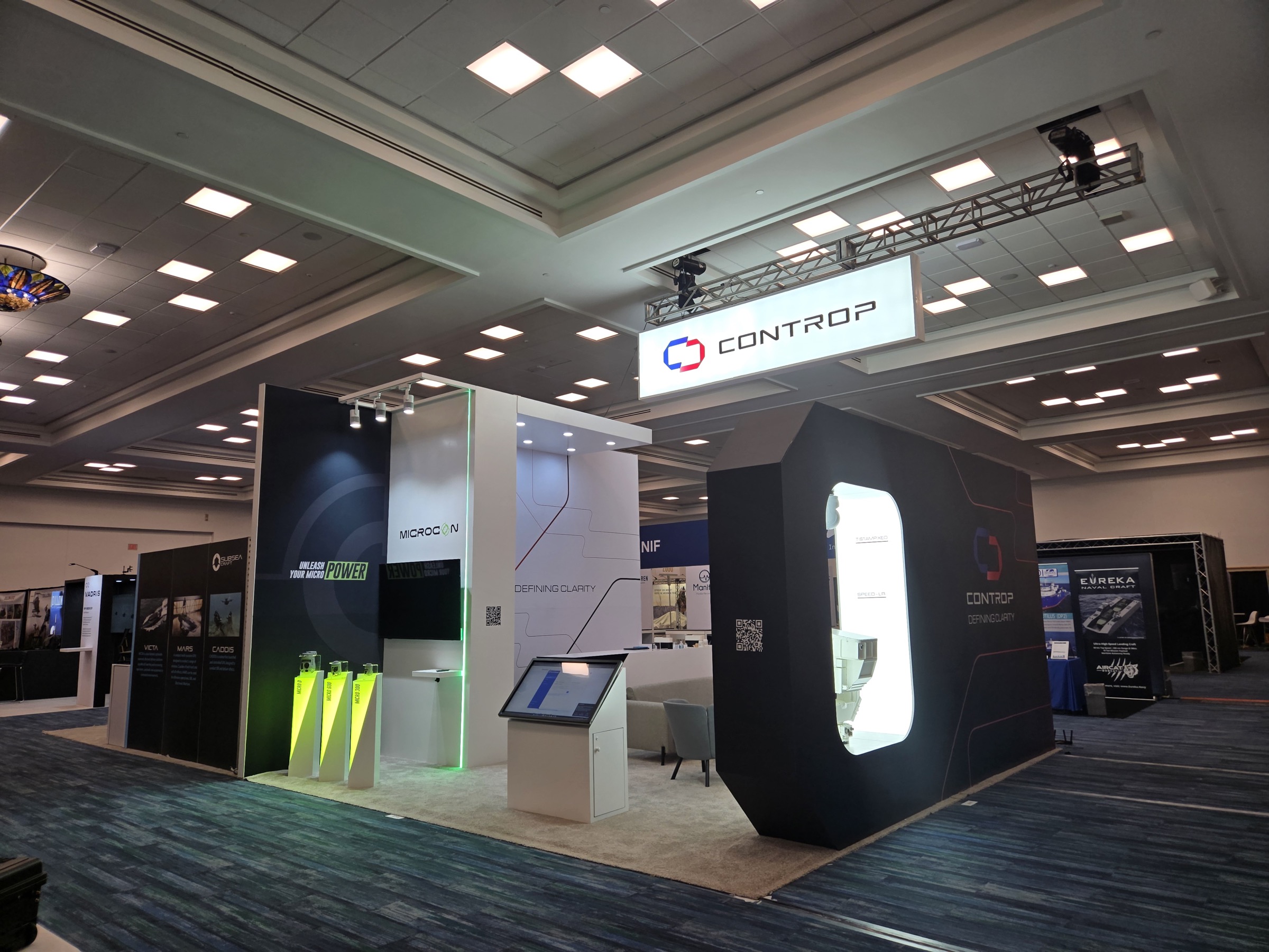 CONTROP & MICROCON booth at SOF Week 2026, Tampa — EC Exhibits