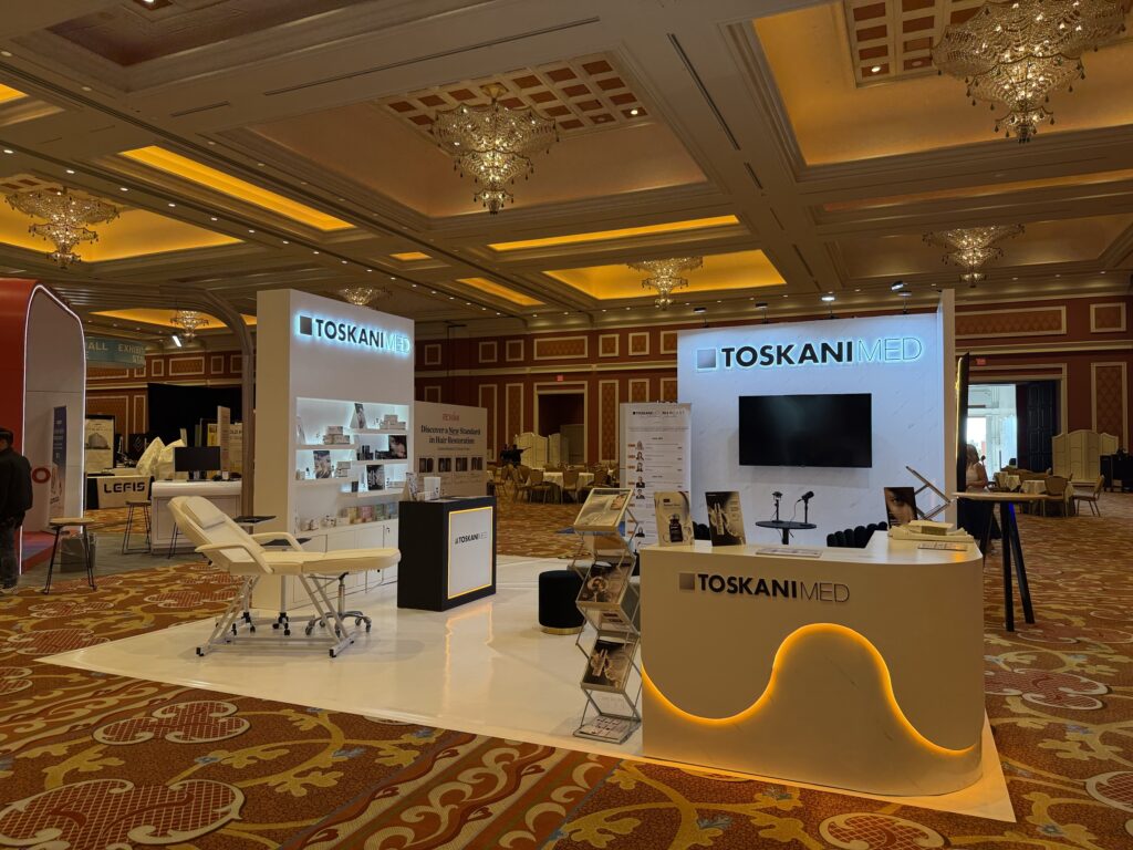 Toskani booth at The Aesthetic Show 2026, Las Vegas — EC Exhibits